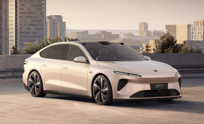 NIO ET7 150 kWh baterie dojezd 1000 km